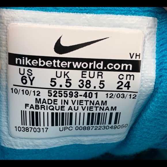 Nike Boys  Size 6 Y Dual Fusion 525593-401 Green Running shoes Sneakers. - Picture 6 of 11